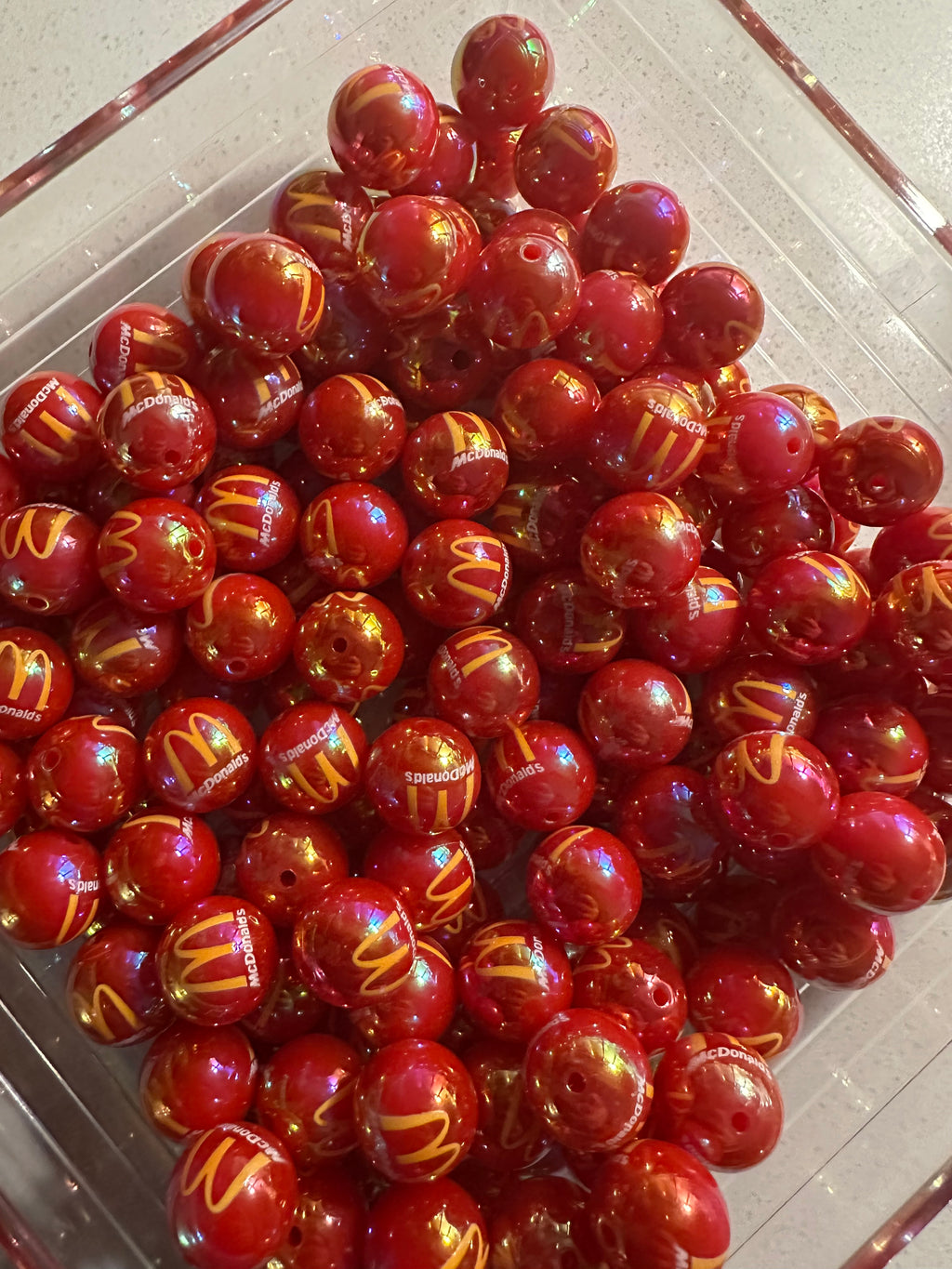 McDonald’s Inspired 16mm Beads (20 pcs)