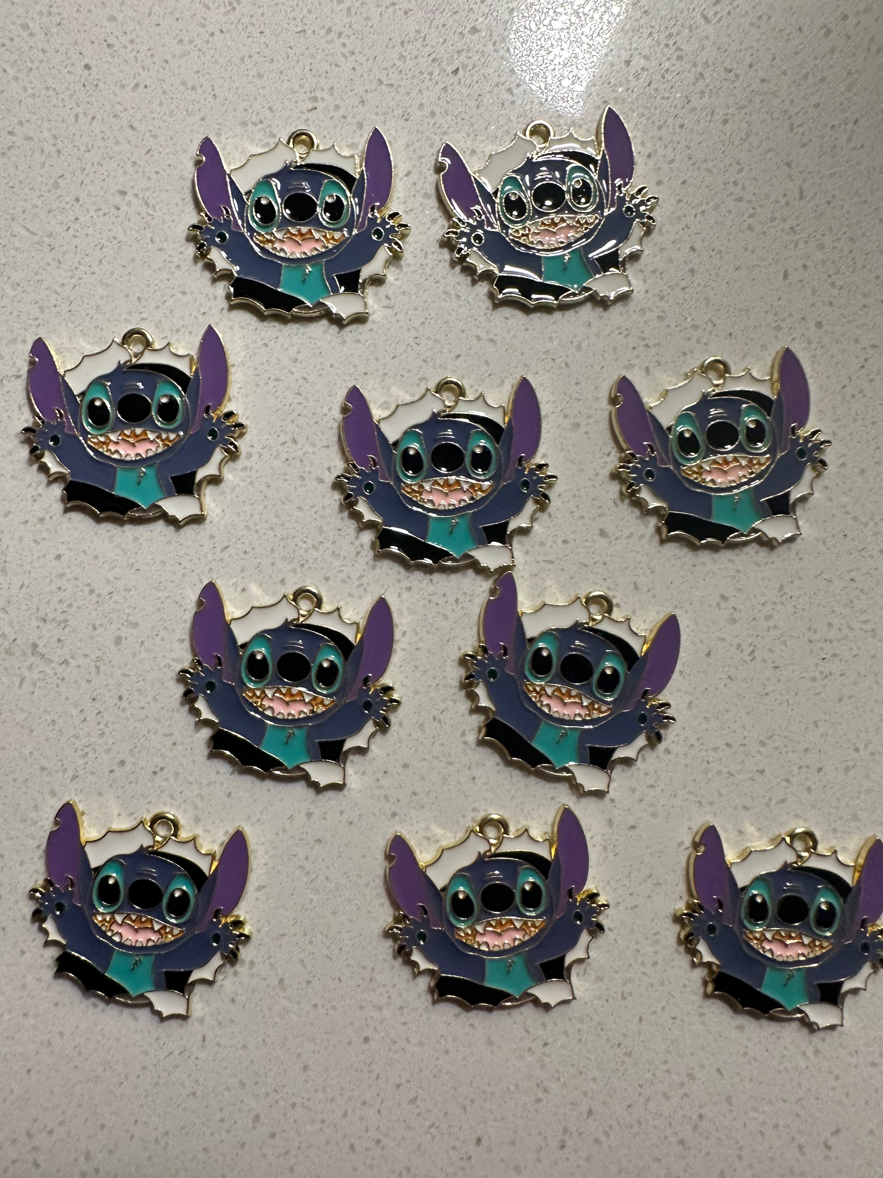 Stitch Inspired Charms (10pcs)