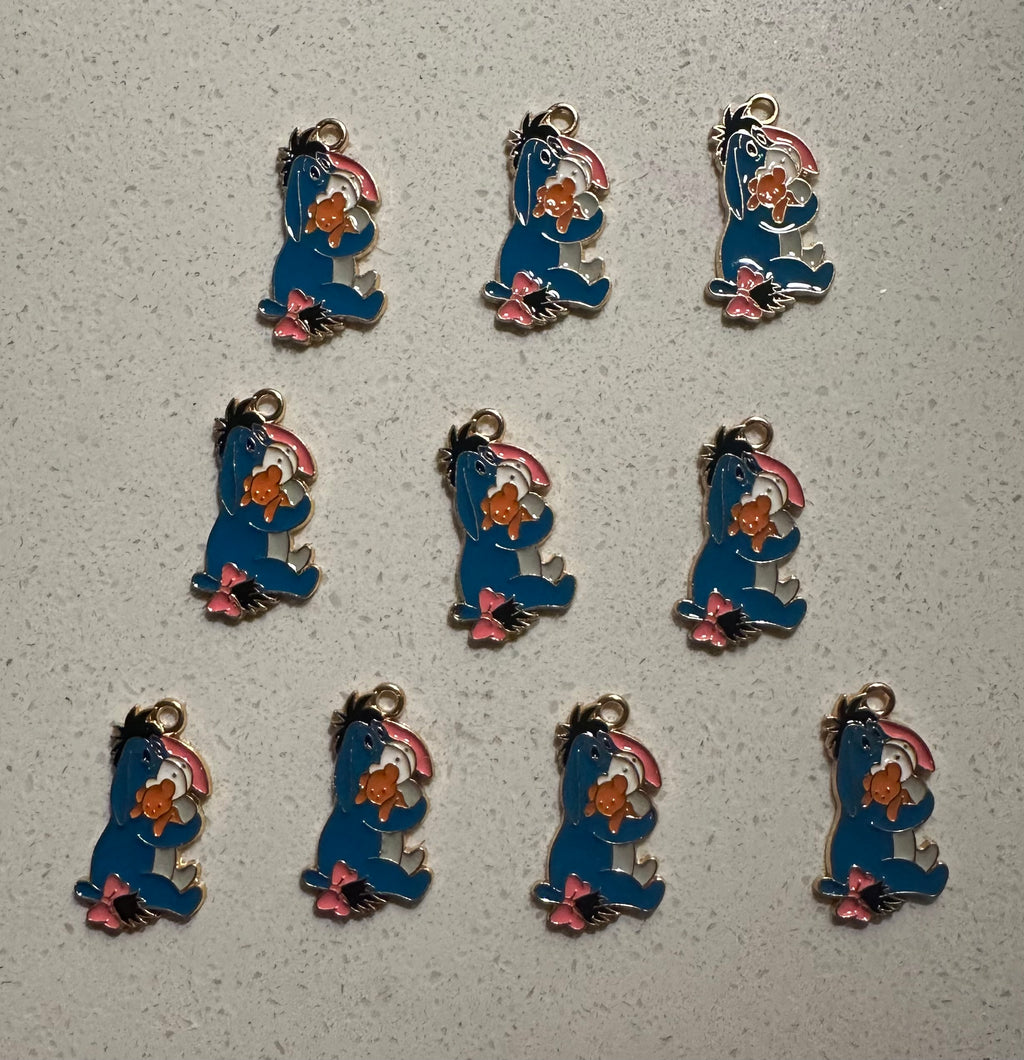 Eeyore Inspired Charms (10pcs)