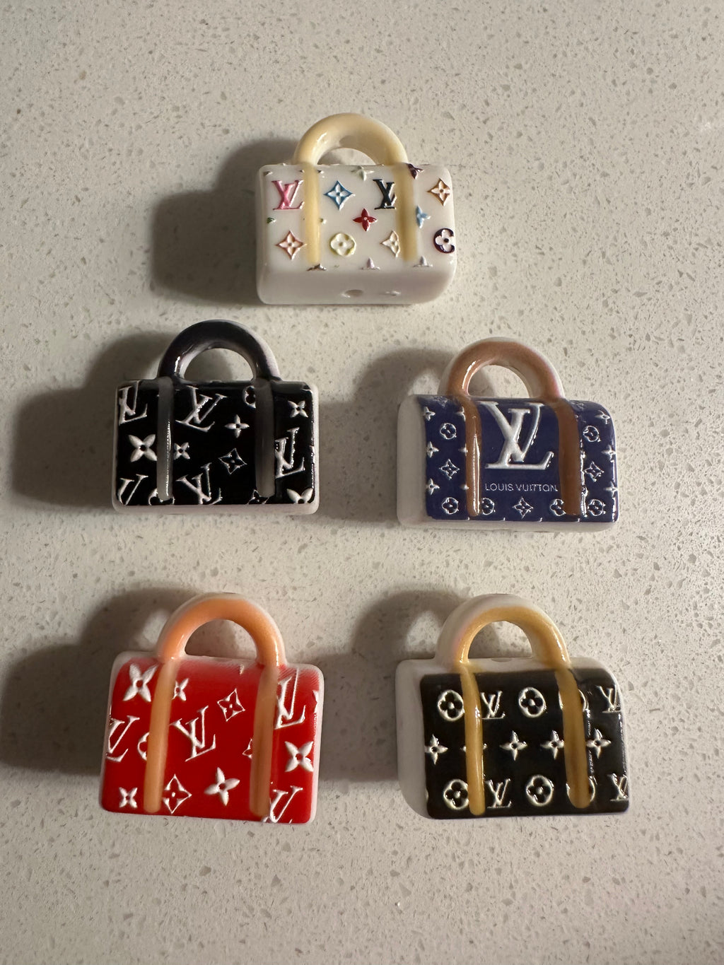Designer Purse Inspired Beads (5 pcs set)