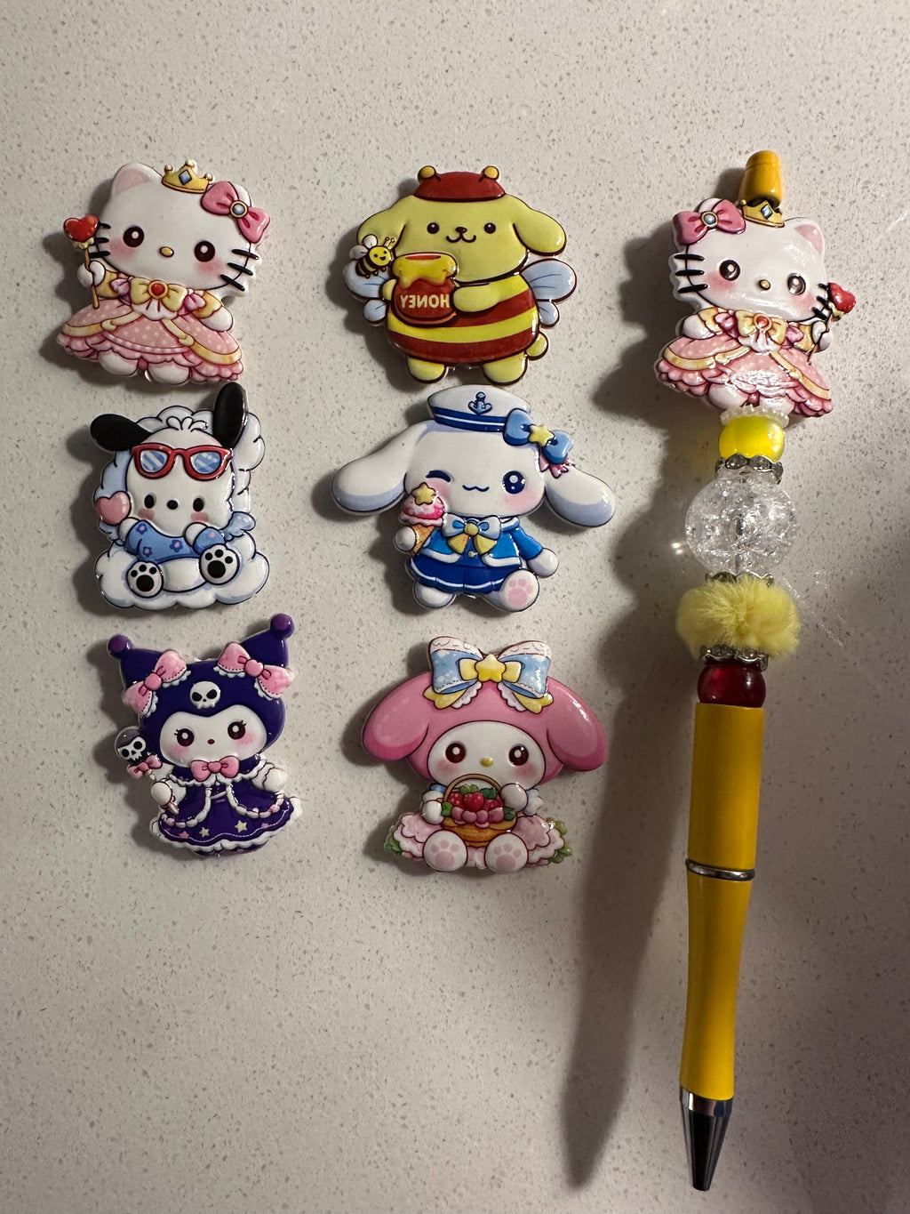 Sanrio Inspired Beads (6 pcs set)