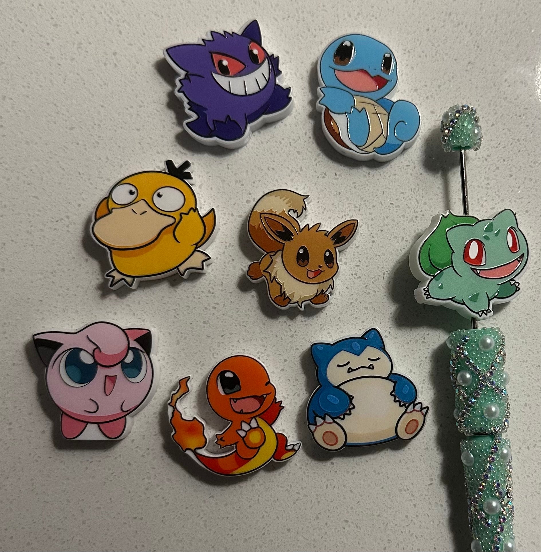 Pokemon Inspired Beads (8 pcs set)