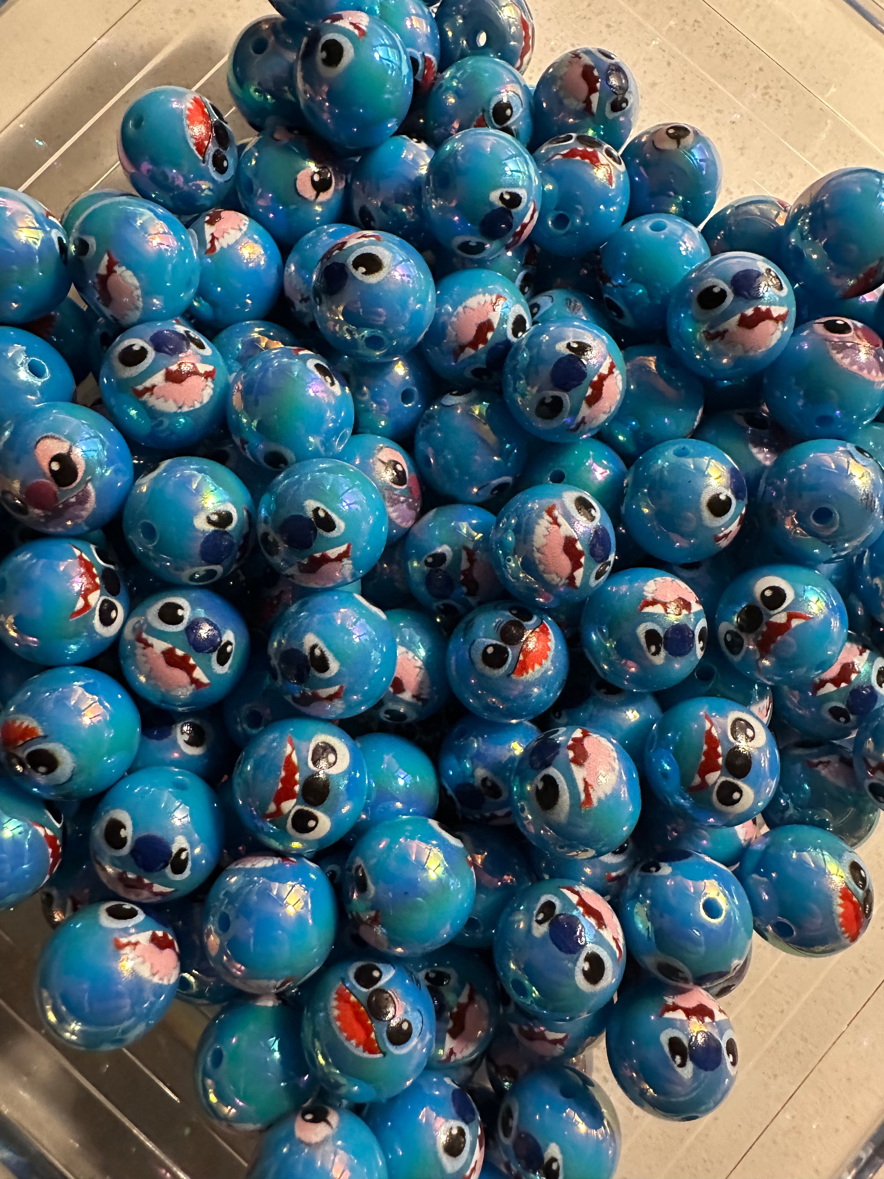 Stitch Inspired 16mm Beads (20 pcs)