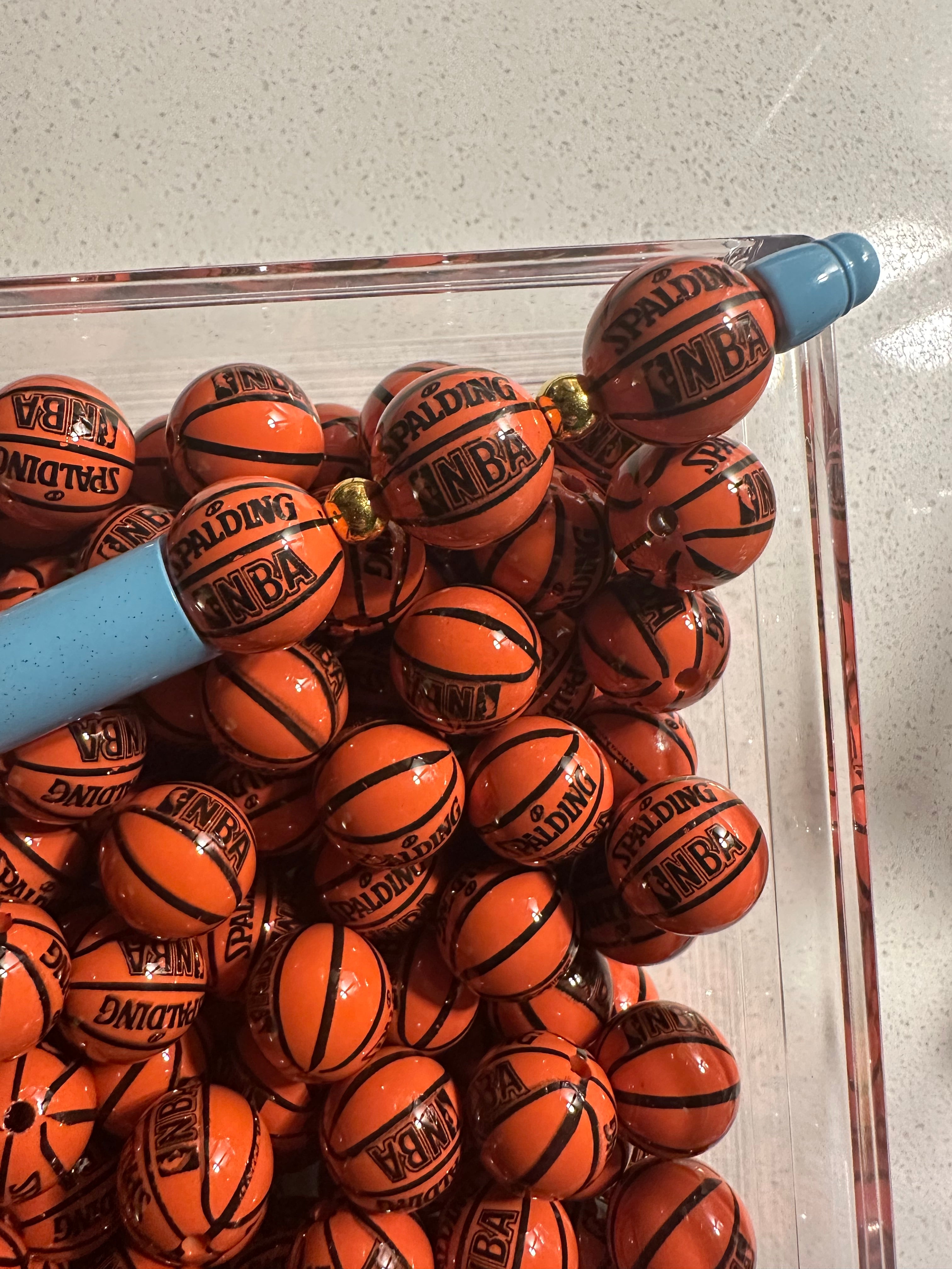 Spalding NBA Inspired 16mm Beads (20 pcs)