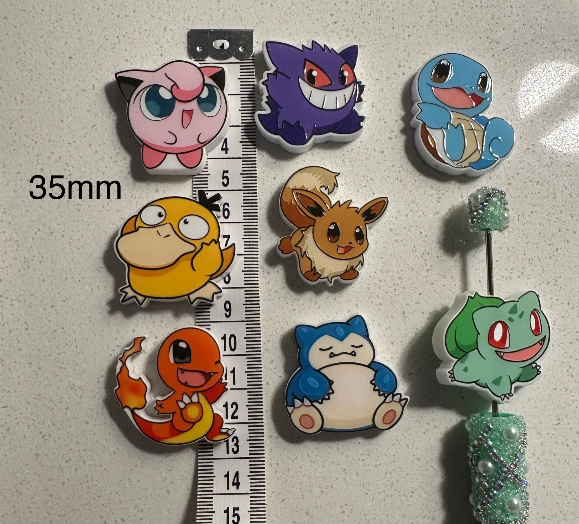 Pokemon Inspired Beads (8 pcs set)