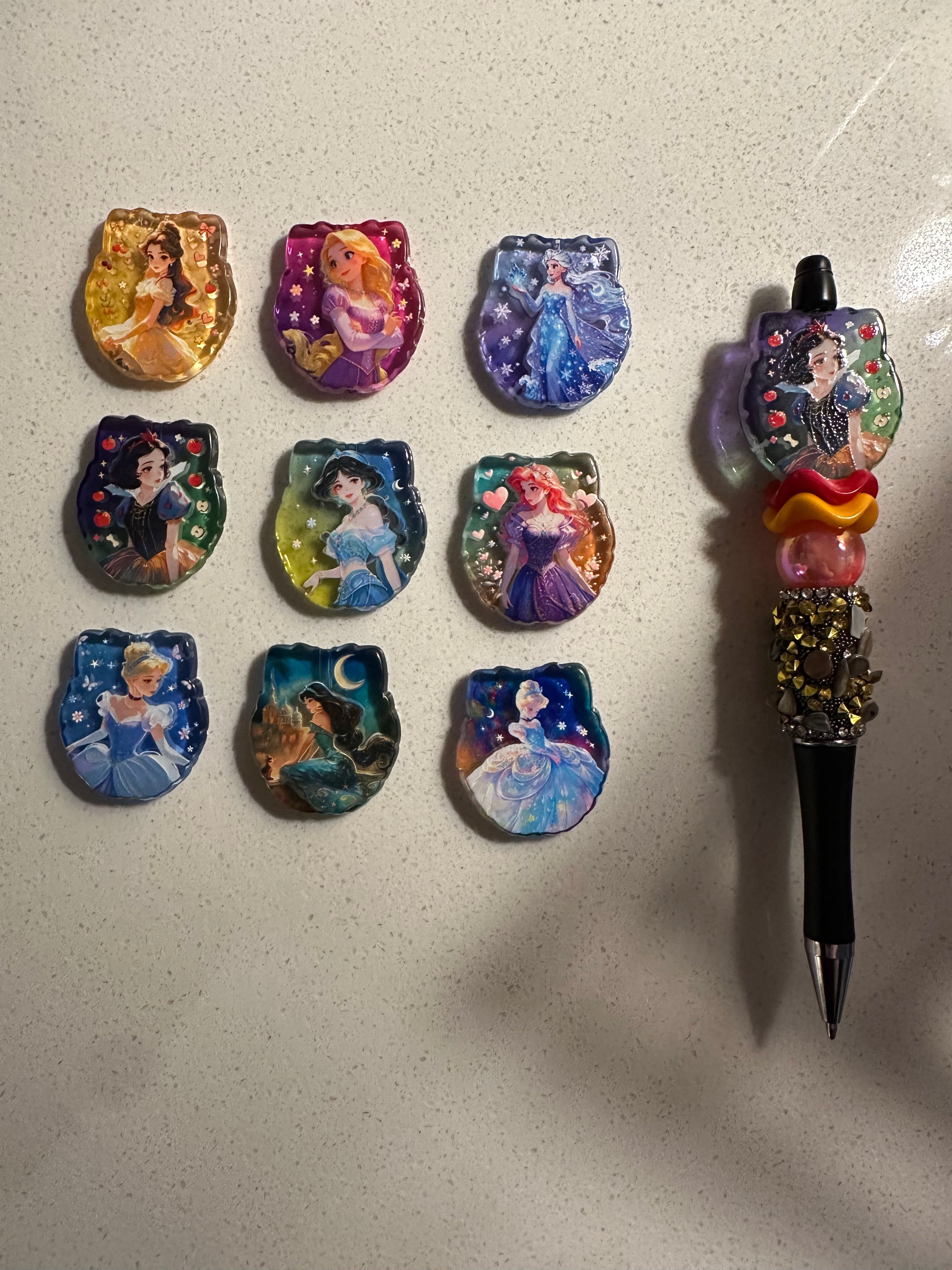 Disney Princess Inspired Beads (9 pcs set)