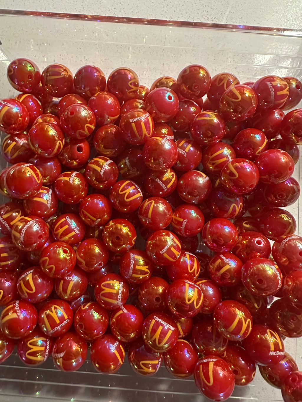 McDonald’s Inspired 16mm Beads (20 pcs)