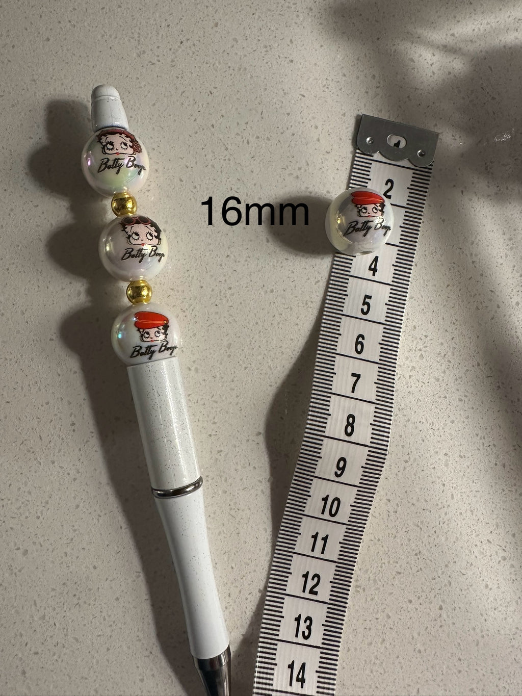 Betty Boop Inspired 16mm Beads (20 pcs)