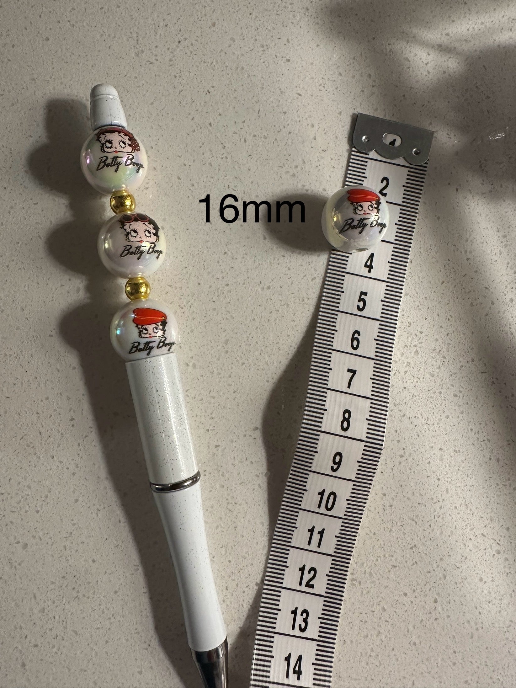 Betty Boop Inspired 16mm Beads (20 pcs)