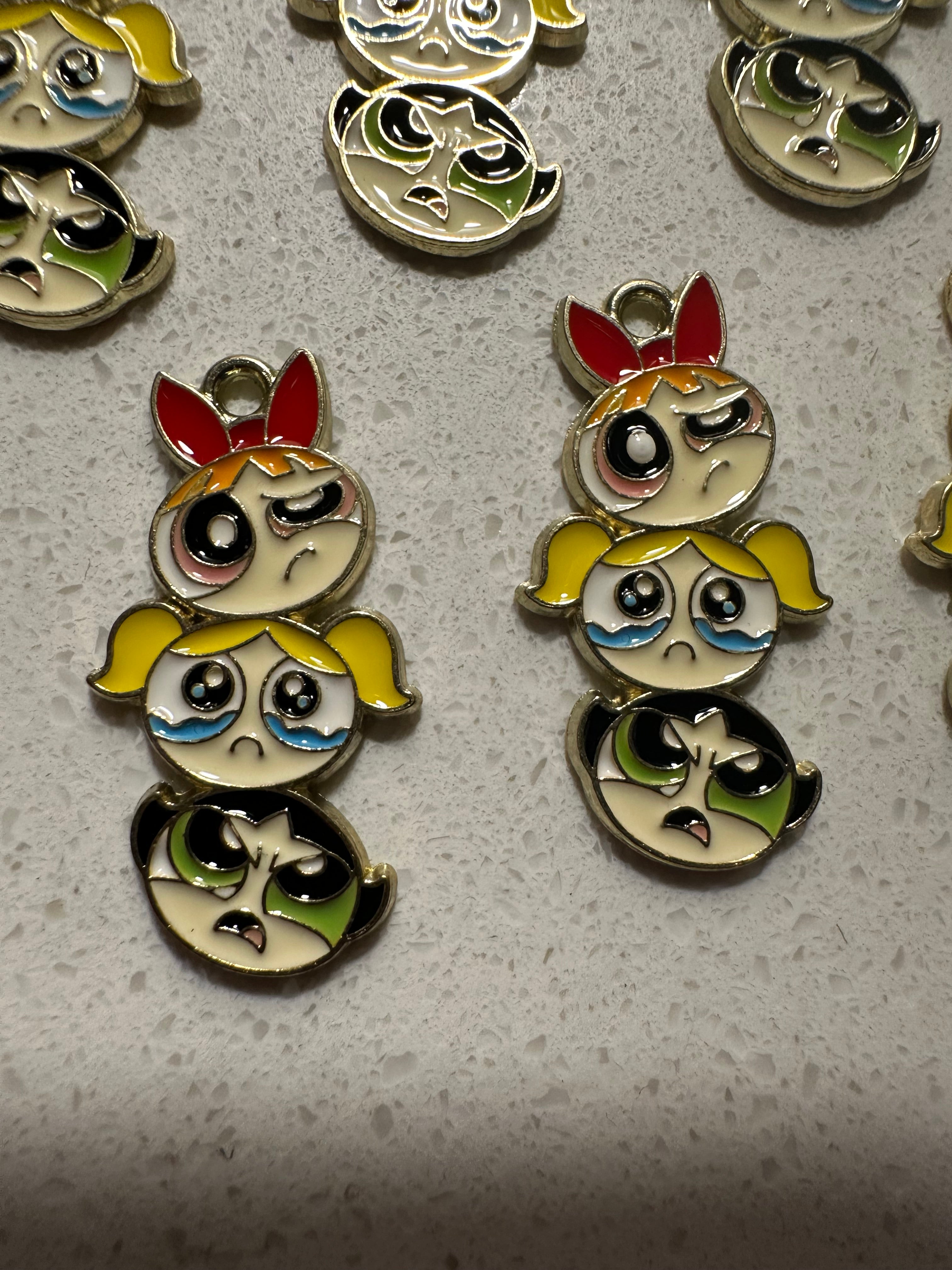 Power Puff Girls Inspired Charms (10pcs)