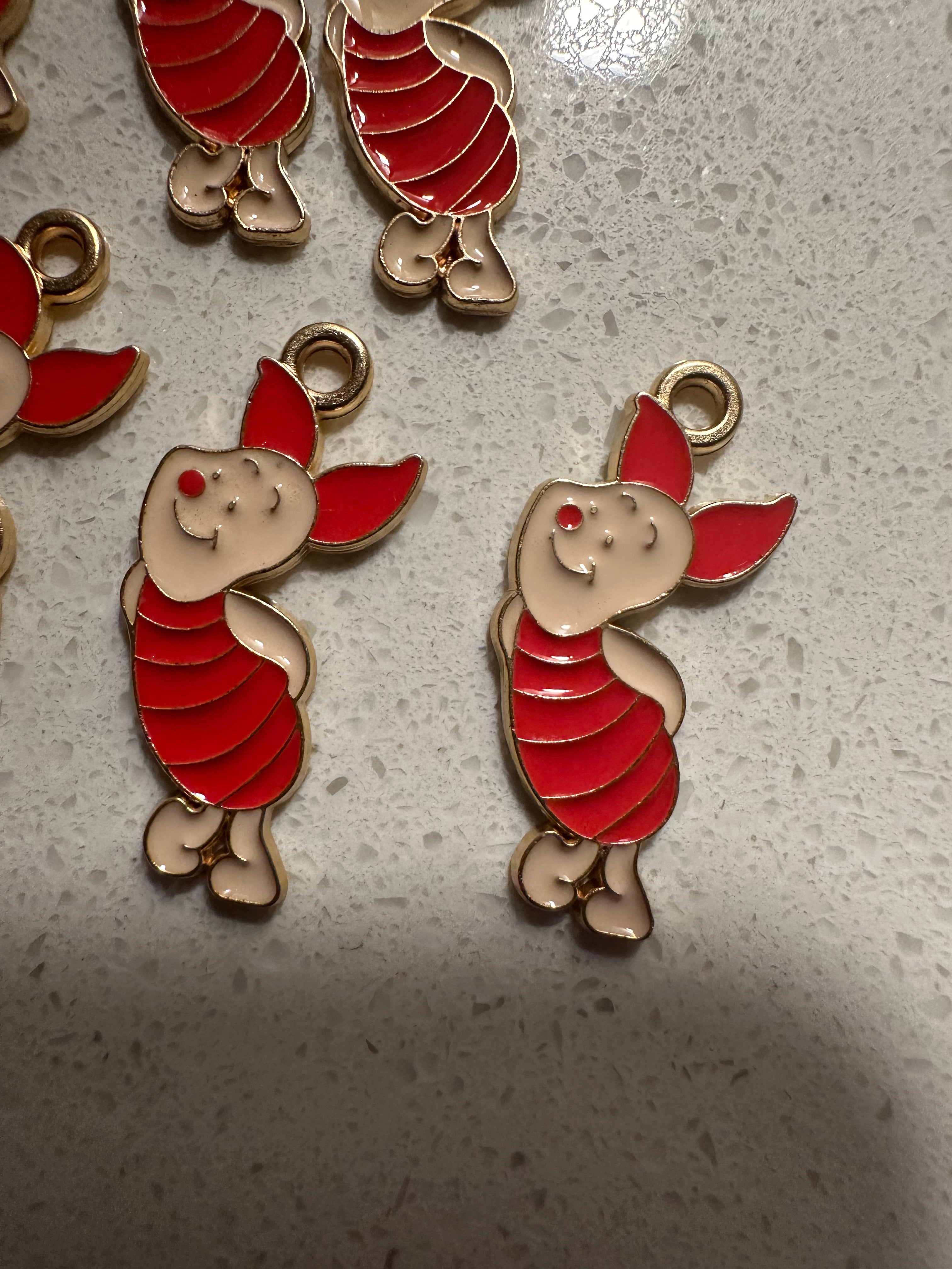 Piglet Inspired Charms (10pcs)