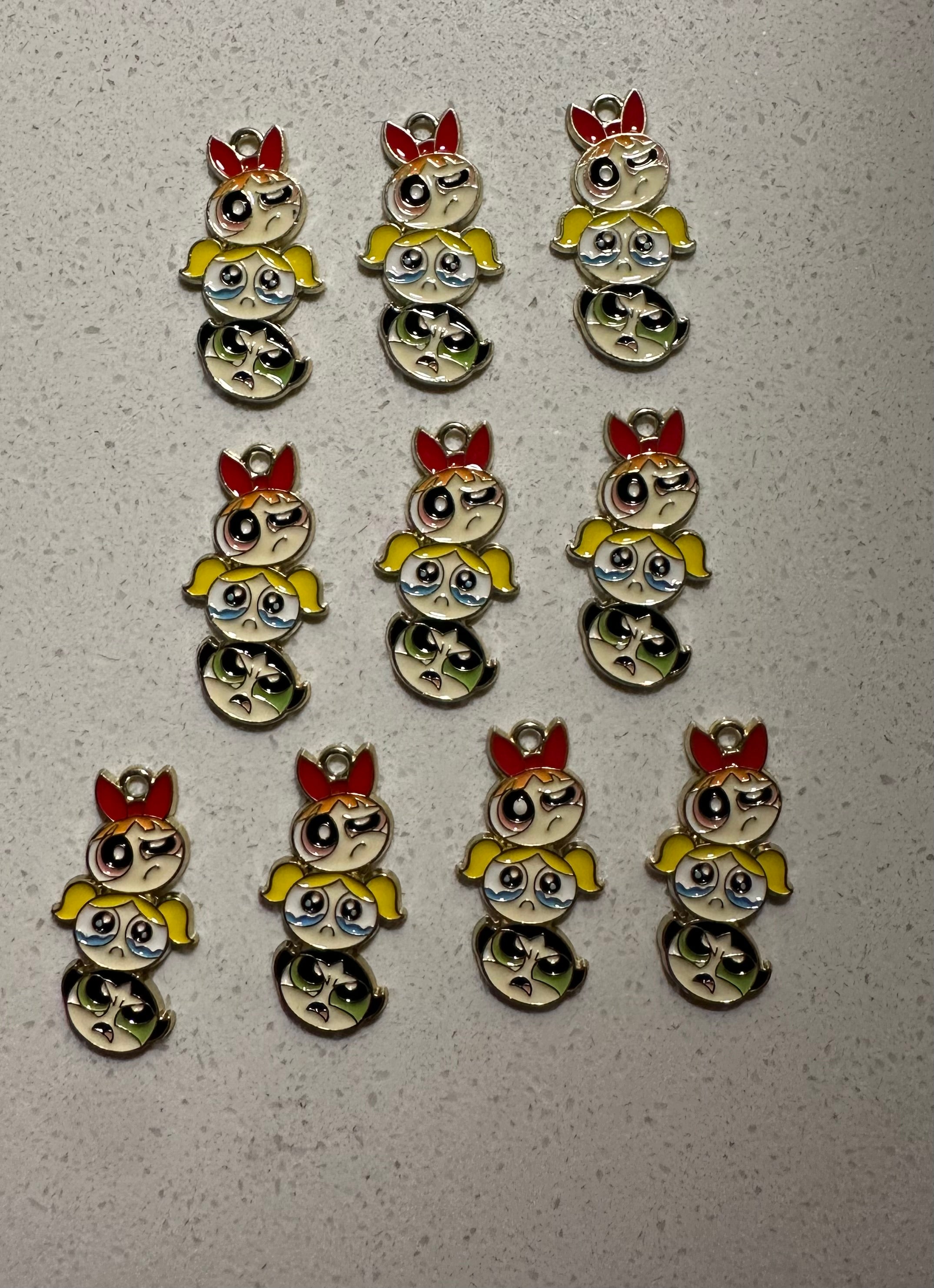 Power Puff Girls Inspired Charms (10pcs)