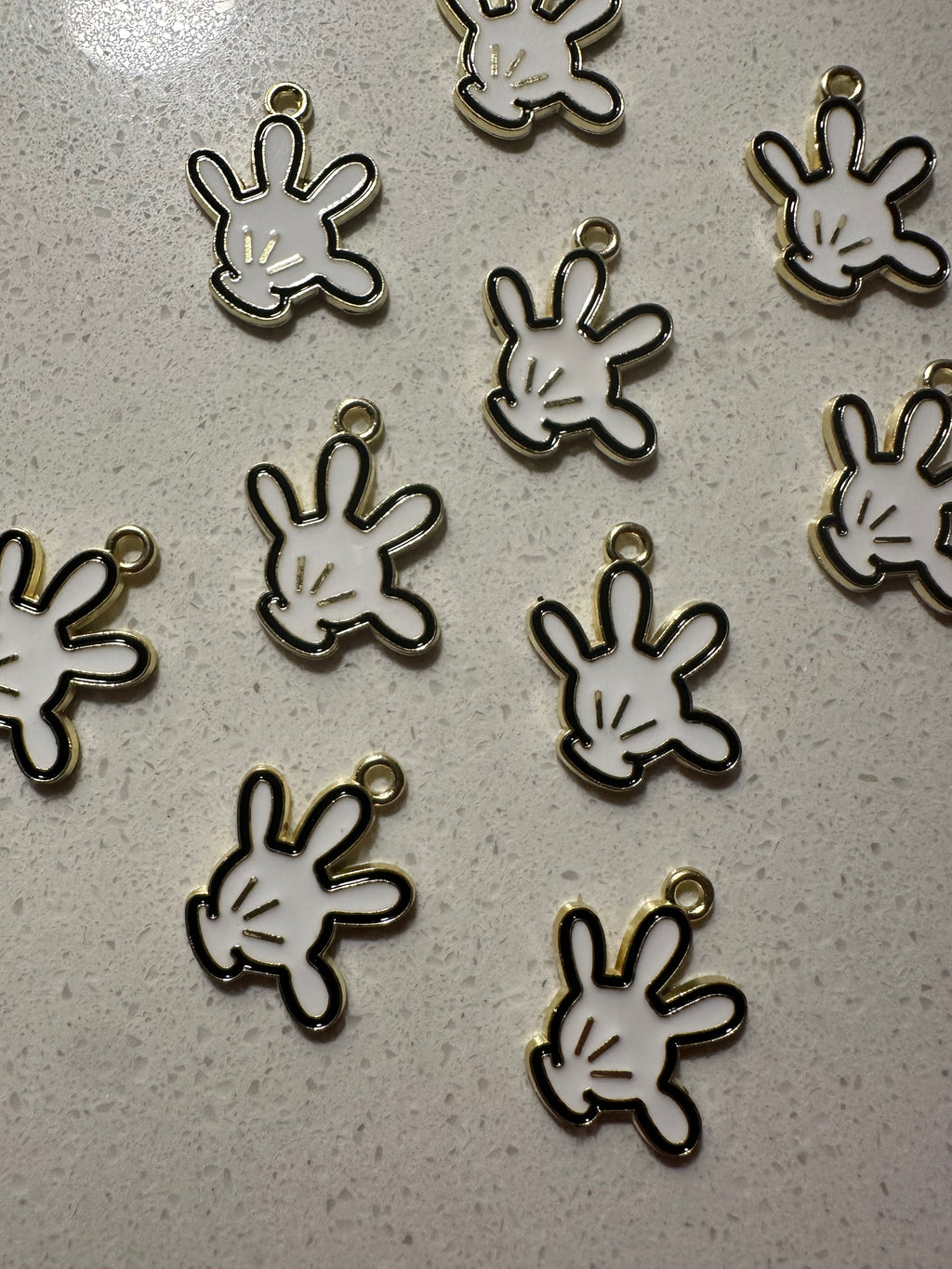 Mickey Hand Inspired Charms (10pcs)
