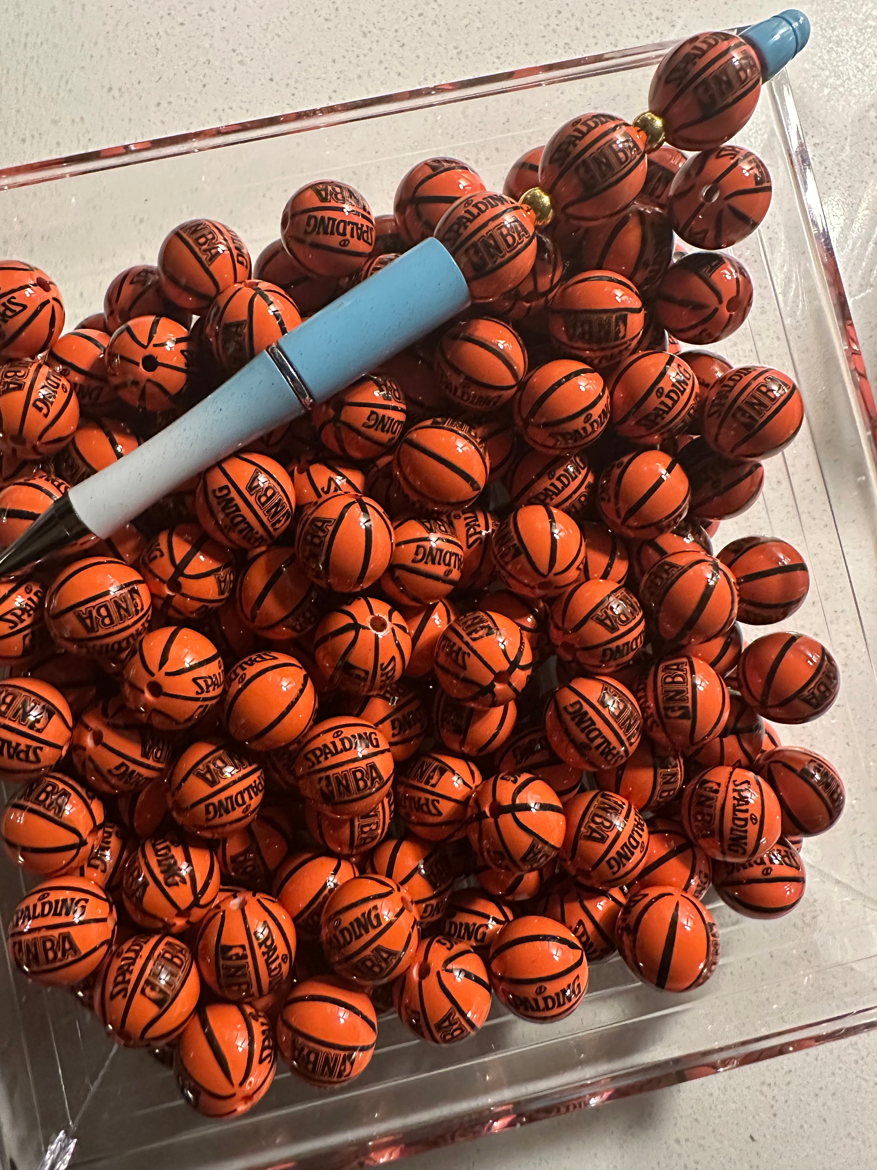 Spalding NBA Inspired 16mm Beads (20 pcs)