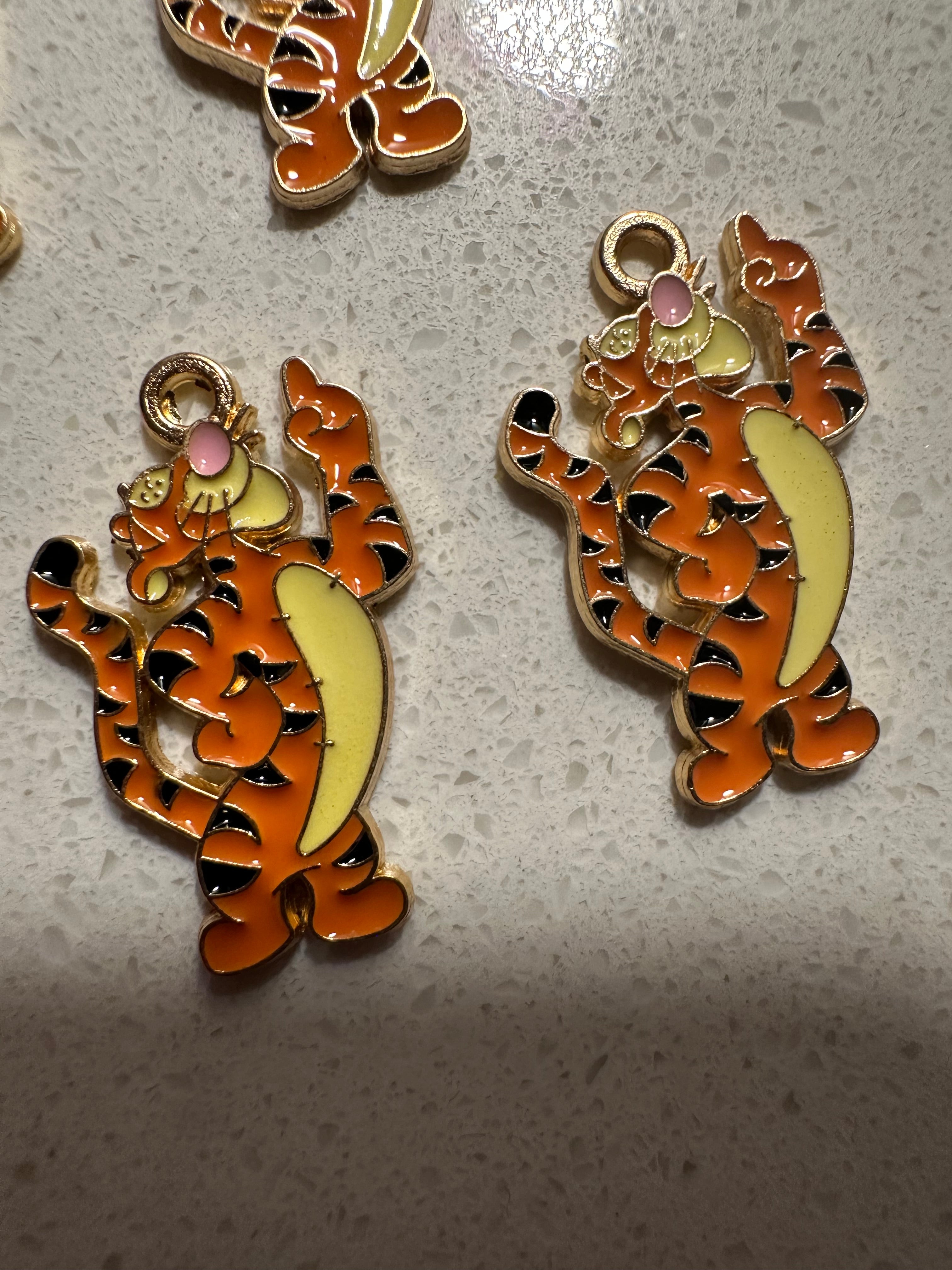 Tiger Inspired Charms (10pcs)