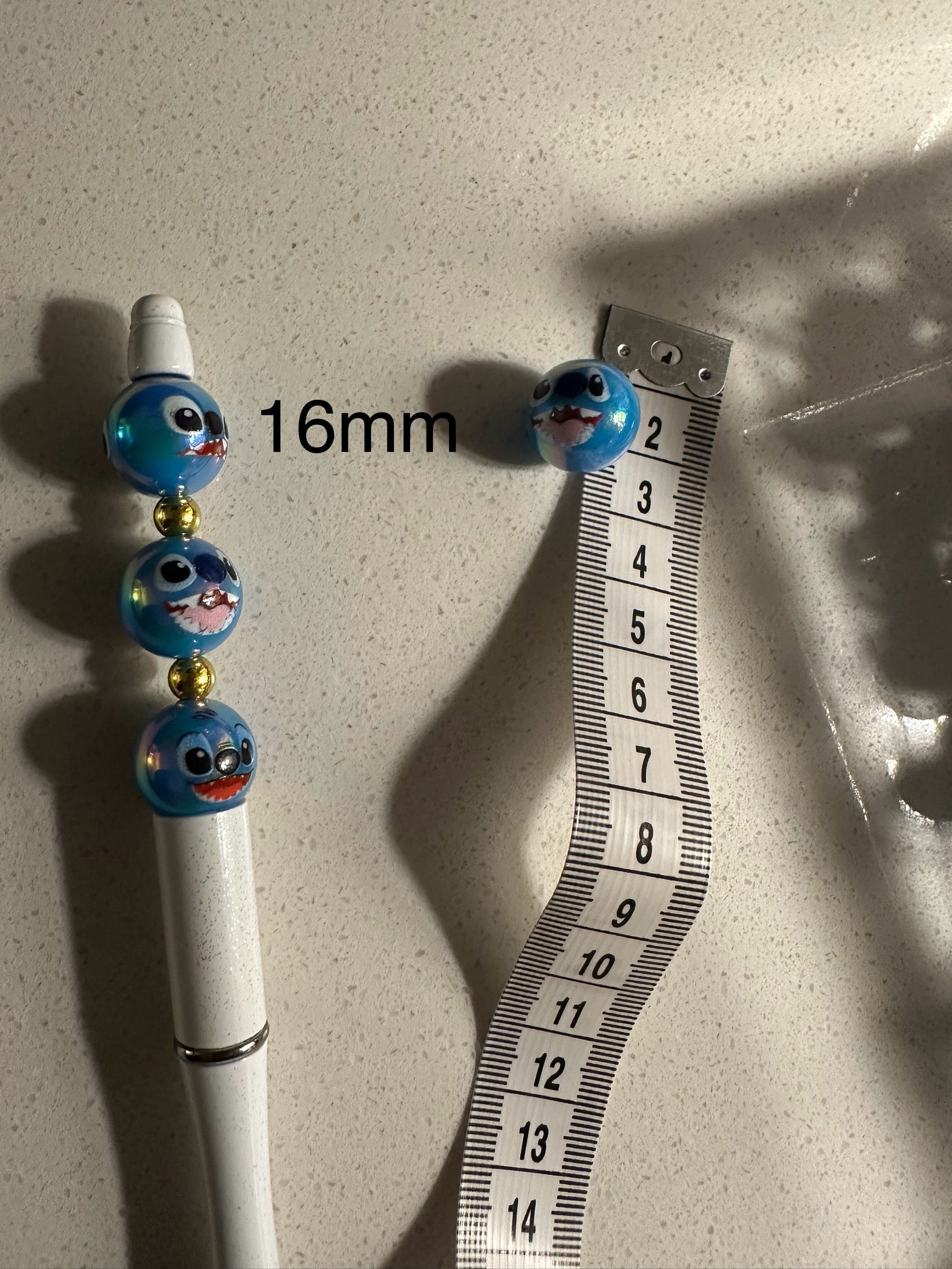 Stitch Inspired 16mm Beads (20 pcs)