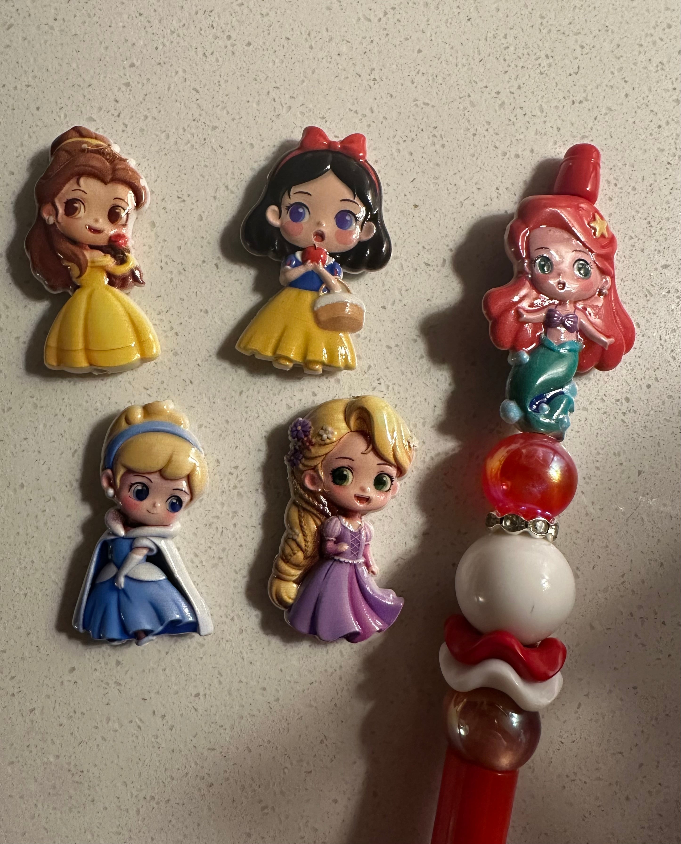 Disney Princess Inspired Beads (5 pcs set)