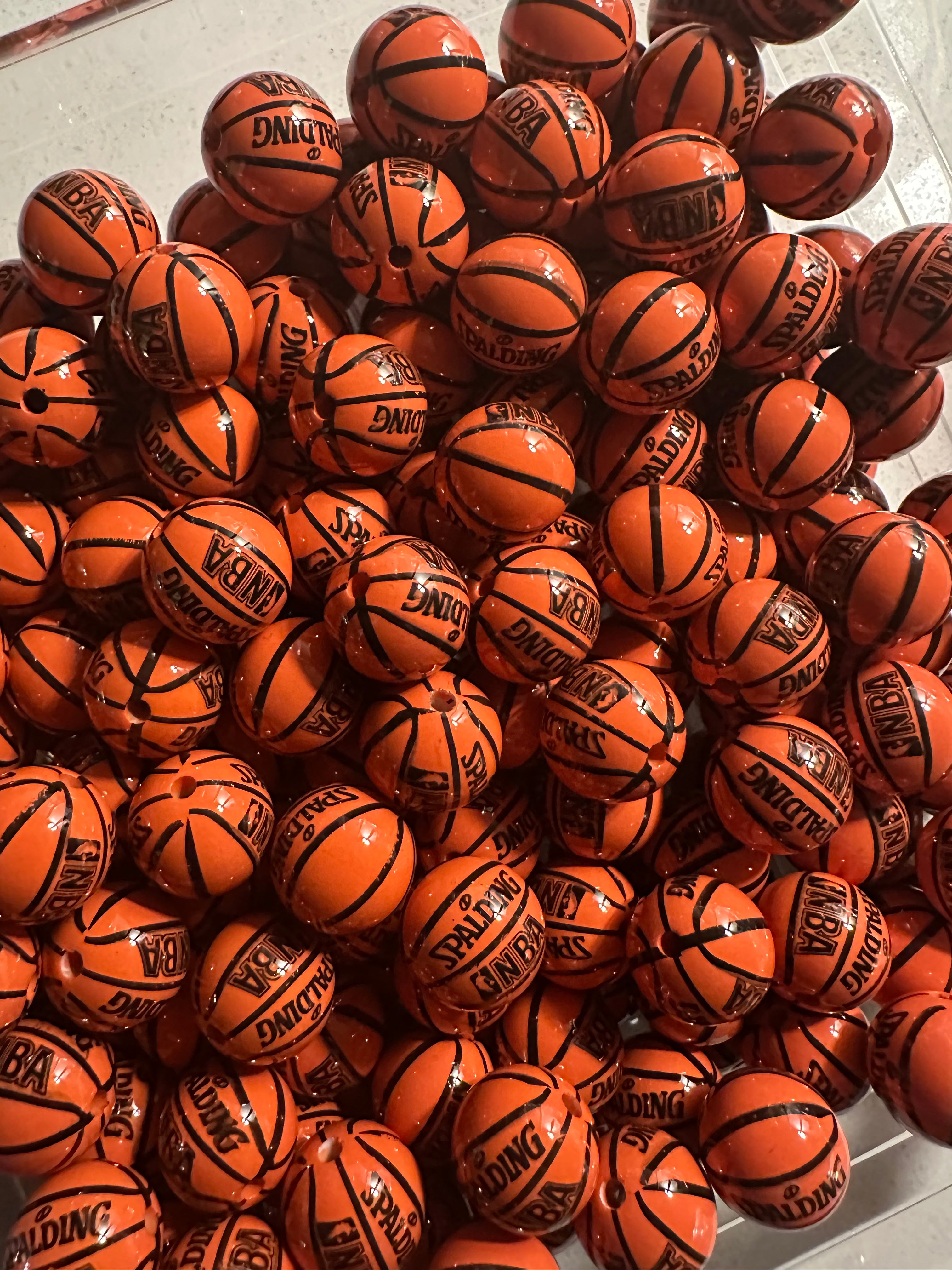 Spalding NBA Inspired 16mm Beads (20 pcs)
