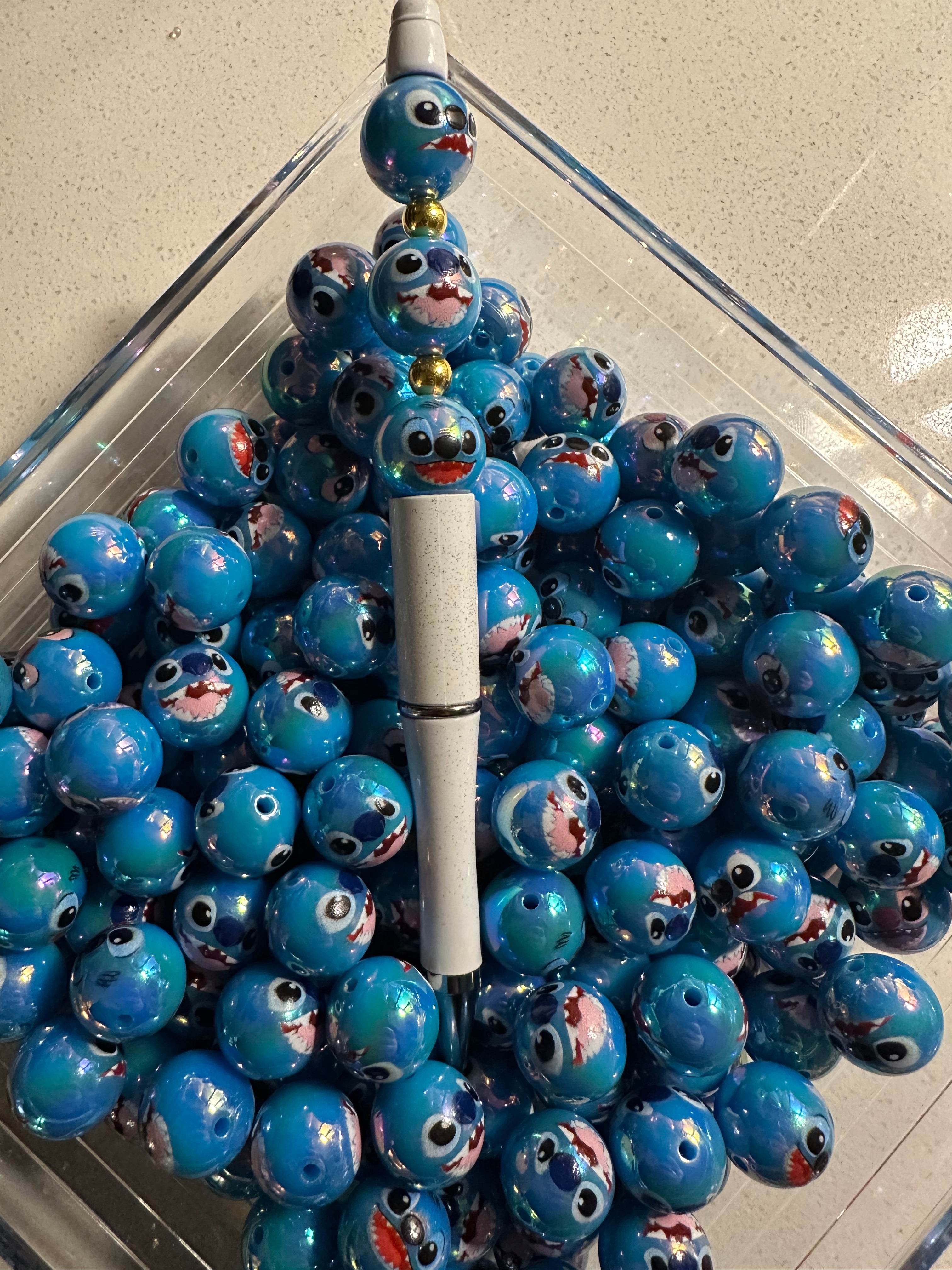 Stitch Inspired 16mm Beads (20 pcs)