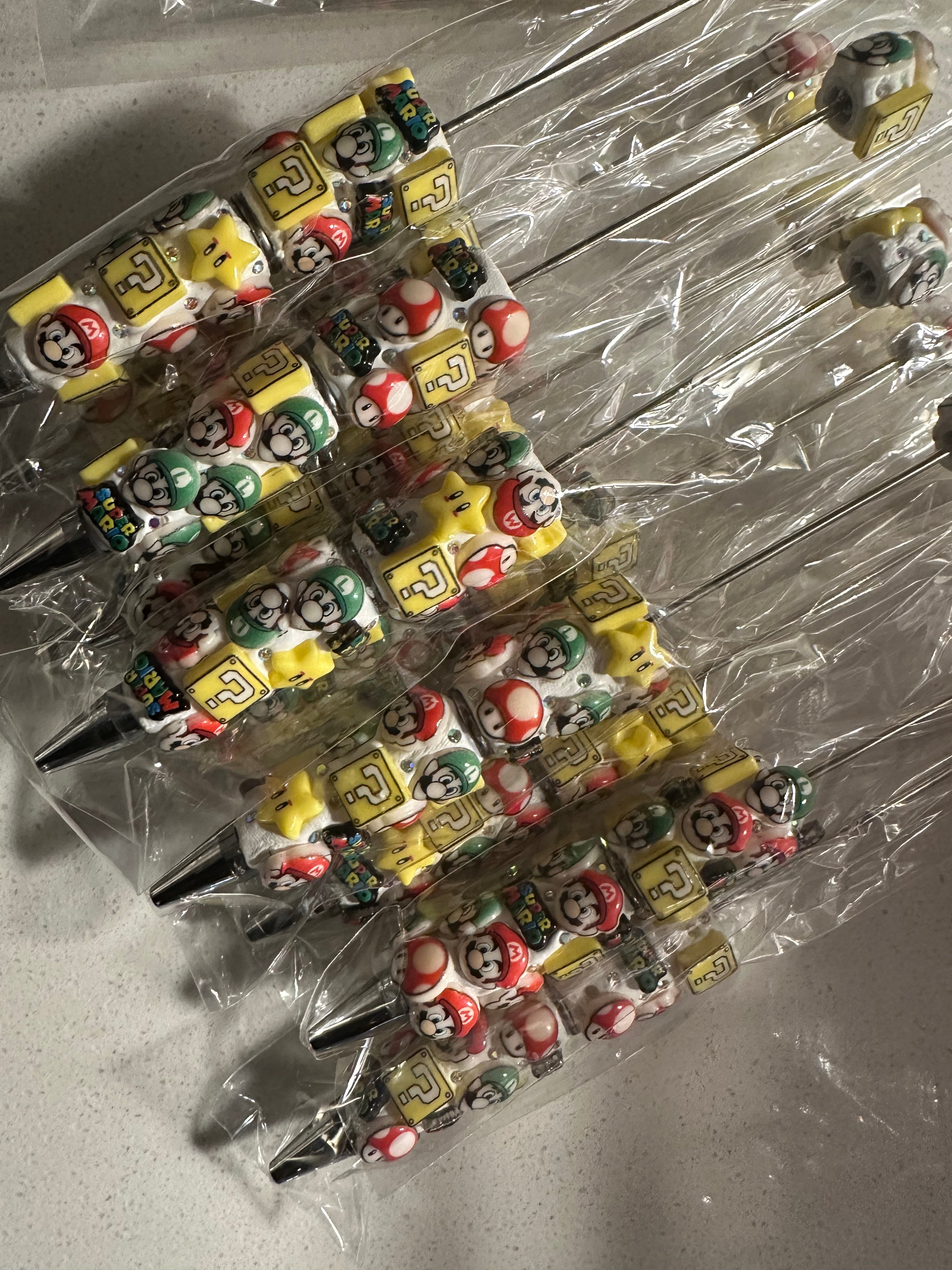 Mario Fancy Beadable Pens
