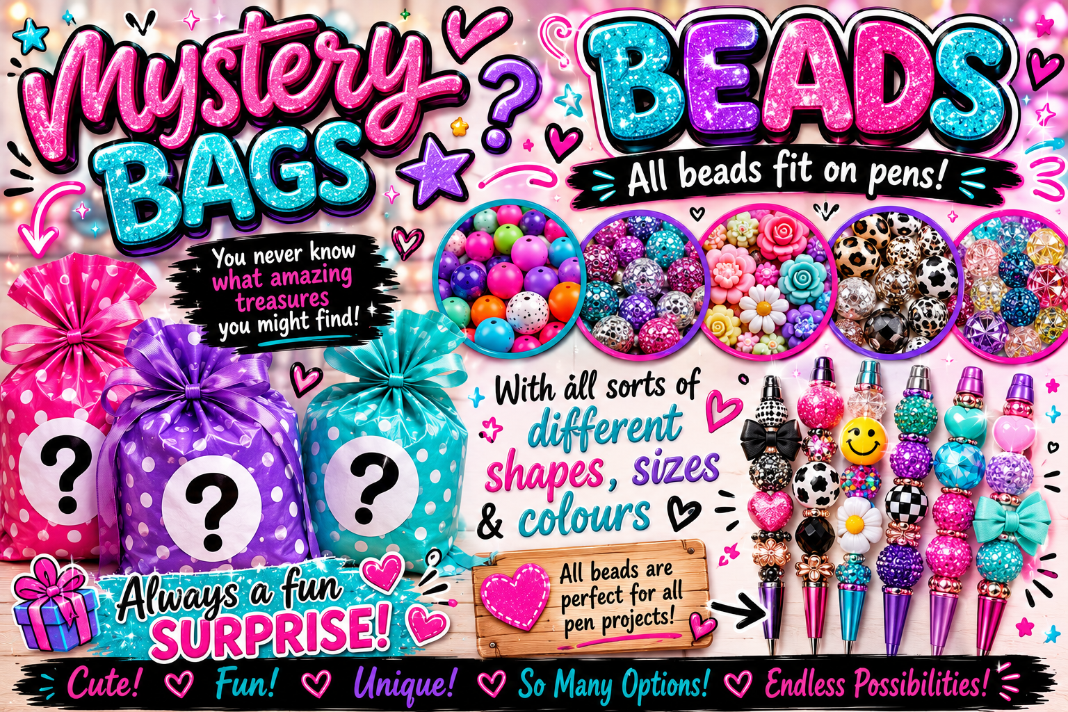 Mystery Bead  Grab Bags