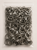 200PCS Metal Keychain Clip, 100Pcs Key Chain Rings and 100 Pcs Key Chain Clip Swivel Keychain Hook for Lanyard Jewelry DIY Craft (Silver)