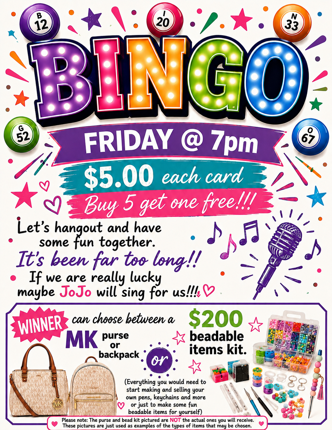 Friday Night Bingo!!!